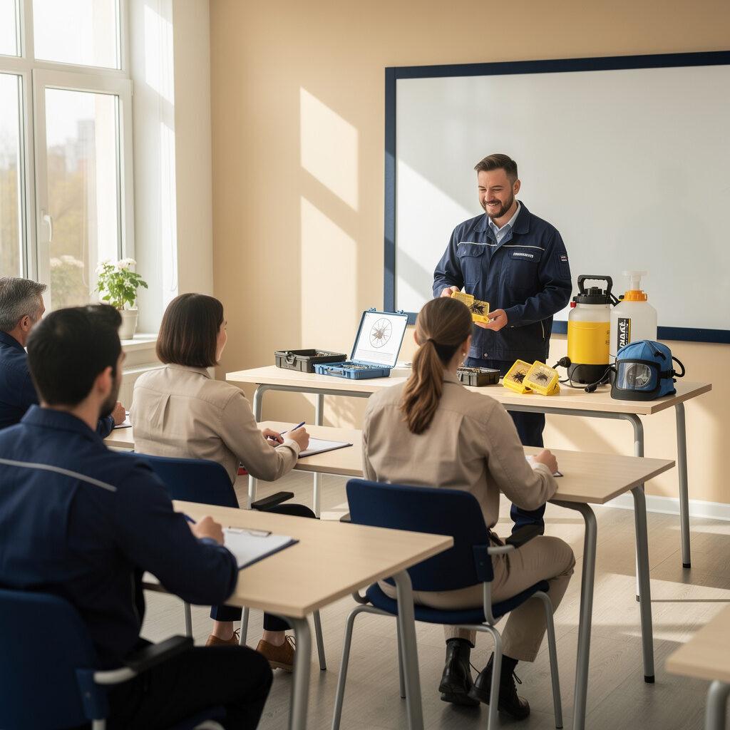 Weiterbildung und Entwicklungsmöglichkeiten – Fachschulungen, Zertifikate, Mentoring, Projektbeteiligung, Karrierepfade – Haas Schädlingsbekämpfung
